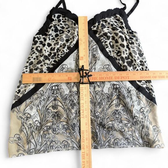 Lane Bryant Vintage Y2K Leopard Print Lace Trim Cami Top Sz 18 - Picture 8 of 8